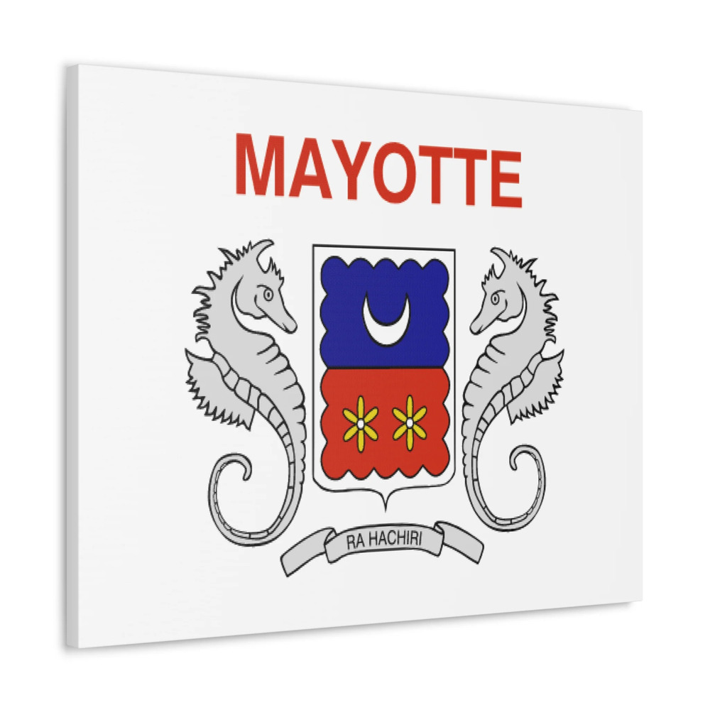 Mayotte Country Flag Canvas Vibrant Wall Art Unframed Home Decor